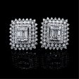 PREORDER | Square Statement Diamond Earrings 14kt Hot on Sale