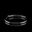 Round Wave Half Eternity Diamond Ring 18kt on Sale