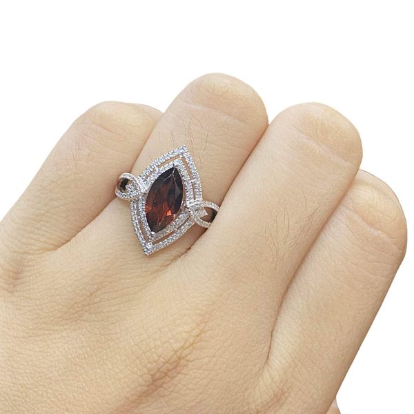 Ruby Gemstones Diamond Ring 14kt Supply