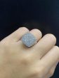 PREORDER | Square Millionaire’s Paved Diamond Ring 14kt For Cheap