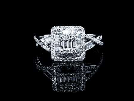 PREORDER | Square Infinity Paved Diamond Ring 14kt Fashion