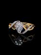 Teardrop Twisted Knot Diamond Ring 18kt Discount