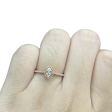 Rose Marquise Halo Diamond Ring 18kt Cheap