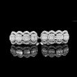 Round Oval Paved Hoop Diamond Earrings 14kt Online