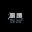 Square Classic Diamond Earrings 18kt For Discount