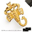 #GOLD2024 | Large Scorpio Fine Gold Pendant 18kt For Sale