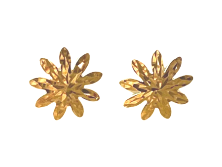 #GOLD2024 | 18K Flower Stud Earrings Online Hot Sale