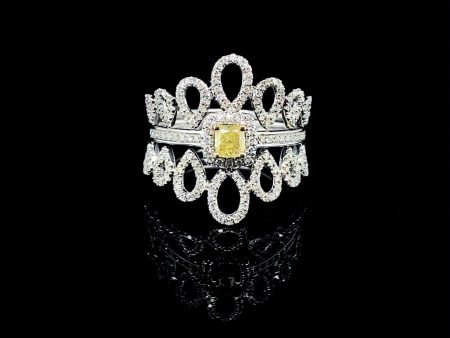 PREORDER | Yellow Twin Diamond Ring 14kt on Sale