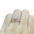 Rose Pear Halo Diamond Ring 18kt Cheap