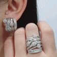 Round Loop Statement Diamond Jewelry Set 14kt For Cheap