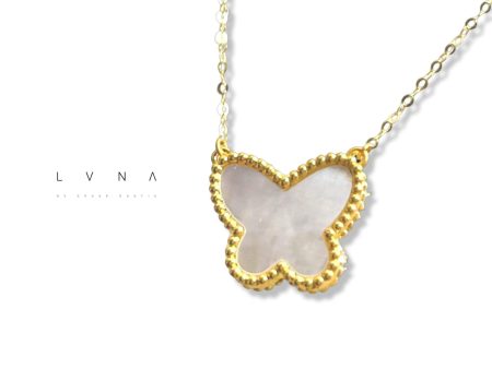 #GOLD2024 | 18K Golden Butterfly 15mm Centered Necklace Sale