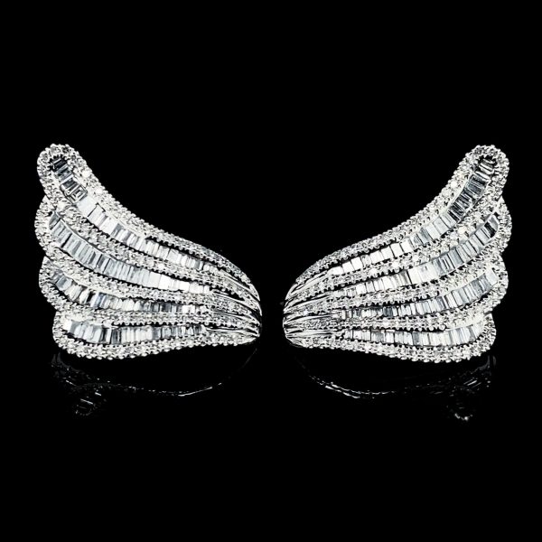 PREORDER | Angel Wings Deco Statement Diamond Earrings 14ktPREORDER | Supply