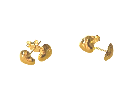 #GOLD2024 | 18K Classic Heart Stud Earrings Hot on Sale