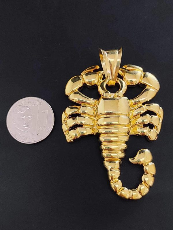 #GOLD2024 | Large Scorpio Fine Gold Pendant 18kt For Sale