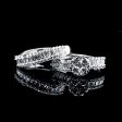 Round Baguette Diamond Twin Ring 18kt on Sale