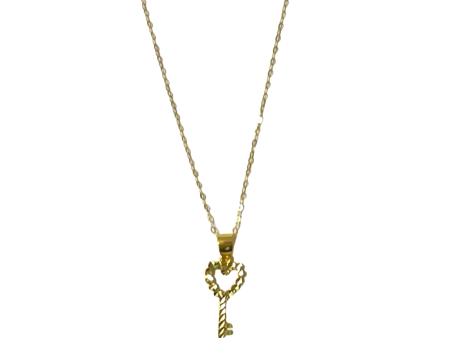 #GOLD2024 | 18k Classic Key Necklace 18” For Sale