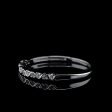 Round Wave Half Eternity Diamond Ring 18kt on Sale