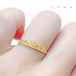 #GOLD2024 | 18K Golden Crown Heart Ladies Ring Online