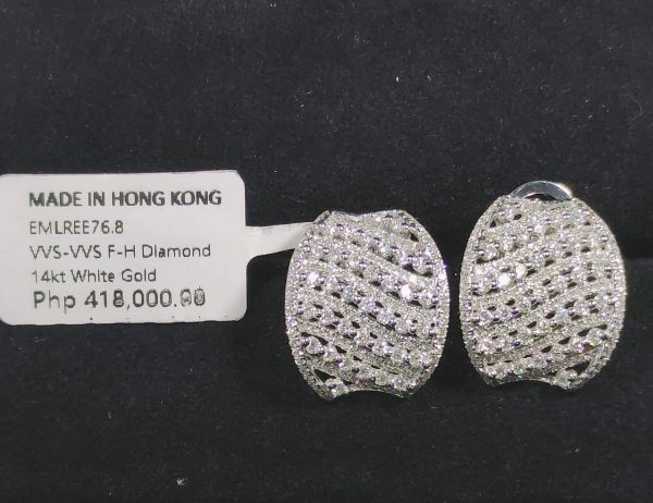 PREORDER | Webbed Millionaire’s Statement Diamond Earrings 14kt Online now