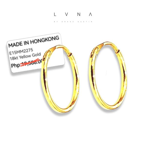 #GOLD2024 | 18K Classic Golden Hoop Earrings Online now