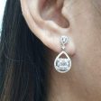 PREORDER |Pear Drop Dangling Diamond Earrings 14kt Hot on Sale