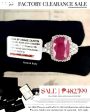 #LVNA2024 | Oval Natural Red Burmese Ruby Diamond Ring 18kt Hot on Sale