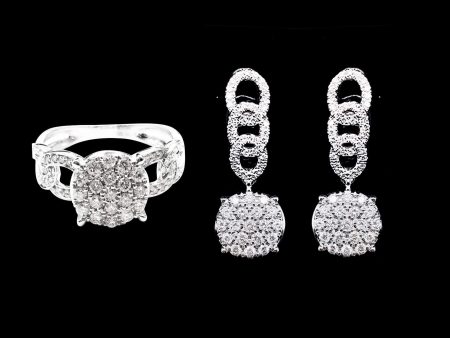 PREORDER | Round Chain Diamond Jewelry Set 14kt Online Sale