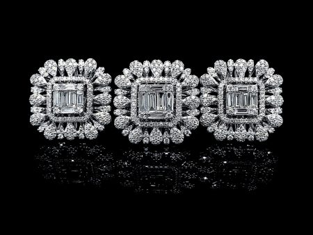 PREORDER | Square Deco Diamond Jewelry Set 14kt Online