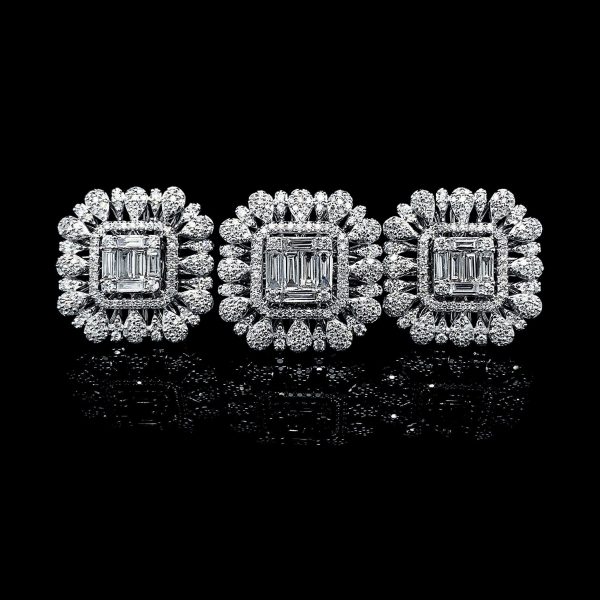 PREORDER | Square Deco Diamond Jewelry Set 14kt Online