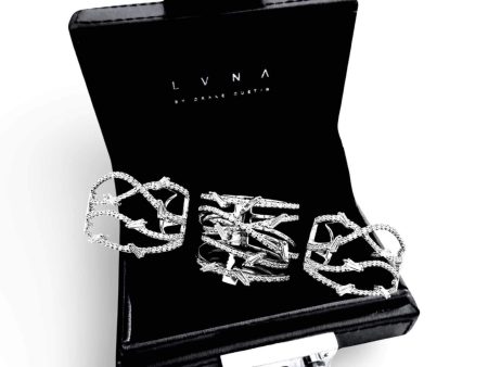 Stack Crossover Diamond Jewelry Set 14kt For Discount