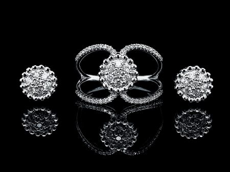 PREORDER | Round Deco Diamond Jewelry Set 14kt Online