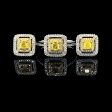 PREORDER | Yellow Square Halo Colored Diamond Jewelry Set 14kt Online Sale