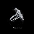 Square Cluster Shape Statement Diamond Ring 14kt Hot on Sale