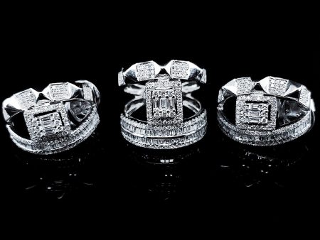 PREORDER | Square Deco Diamond Jewelry Set 14kt Discount