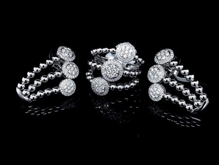 PREORDER | Round Claw Layered Statement Diamond Jewelry Set 14kt Supply