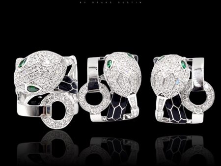 PREORDER | Snake Deco Statement Diamond Jewelry Set 14kt Online now