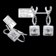 Square Infinity Diamond Jewelry Set 14kt Online now